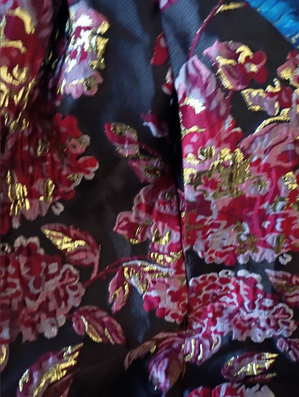 Petal & Pup Black Maxi Dress with Red Floral Print - Picture 10 of 11